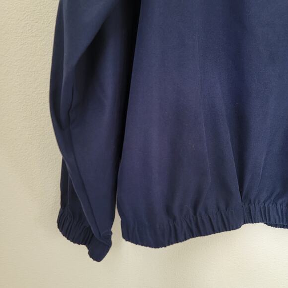 Eddie Bauer Golf Pullover 1/4 Zip Navy Blue Jacket Rain Resistant Medium Active - Picture 11 of 14